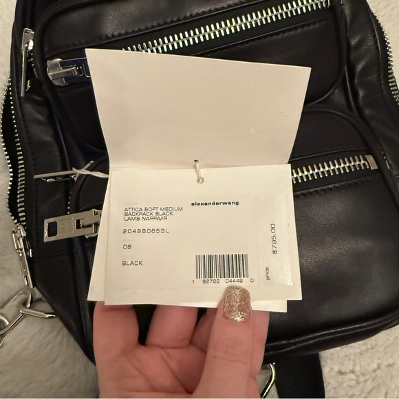 Alexander Wang Attica Black Leather Backpack